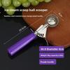 Stainless Steel Fruit Ice Cream Scoop Spoon Practical with Plastic Handle Kitchen Tool Hot Ice Cream Scoop Ice Cream Spoon