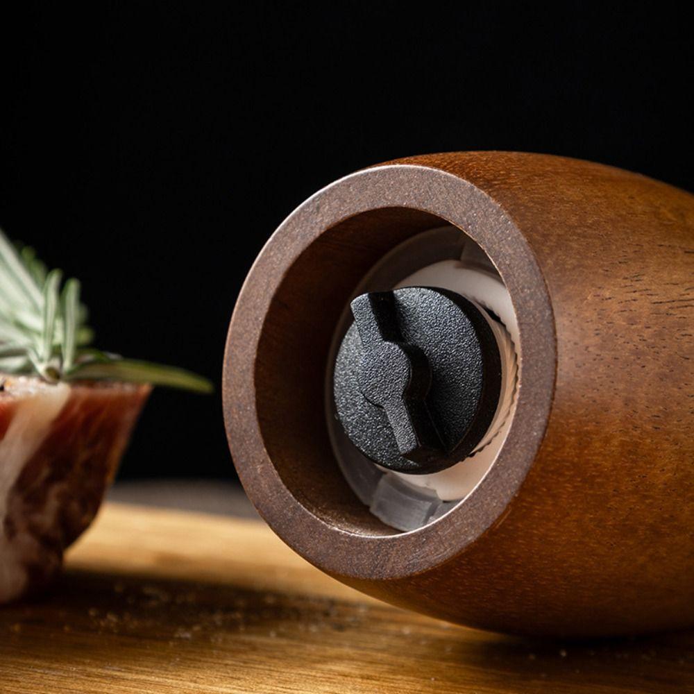 2 Stück Keramikkern Pfeffer Salz Mahlflasche mit Aufbewahrungsbasis Pfeffermühle Kochen