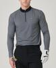 BILTMORE Men'S Golf Two-Tone Print Zip-Up Long Sleeve T-Shirt