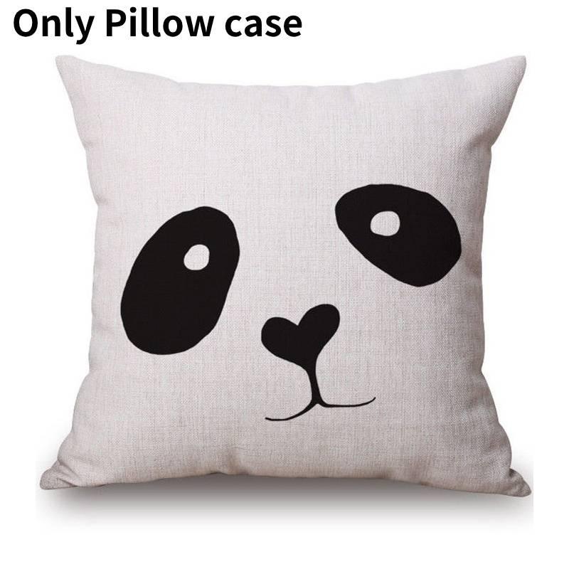 Luxurious Nordic Style Black Letter Digital Print Cushion Cover For Home Decor