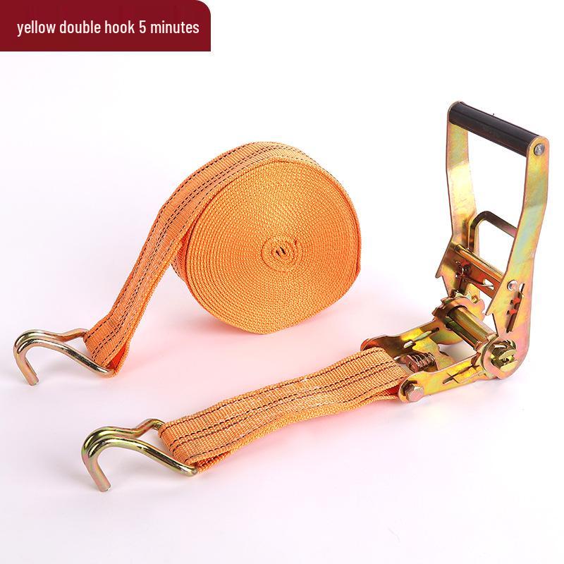 Breite Ratschengurte mit Doppelhaken zur Ladungssicherung