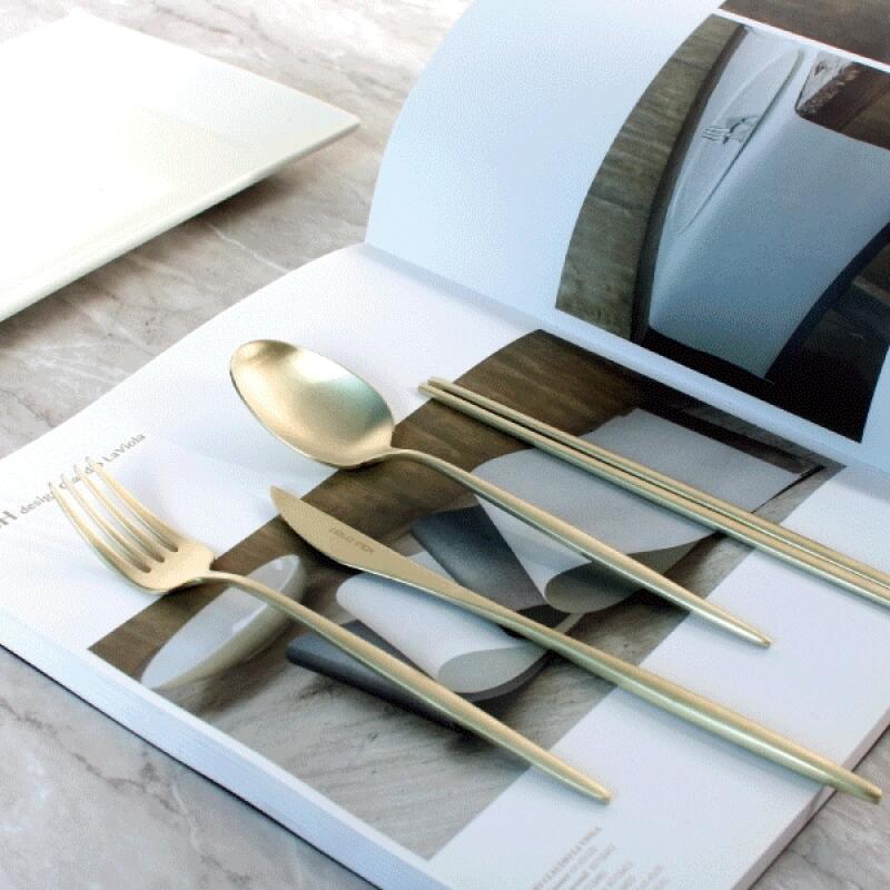 [Bello] Spirit Titanium Champagne Dinner Set of 4/Matte