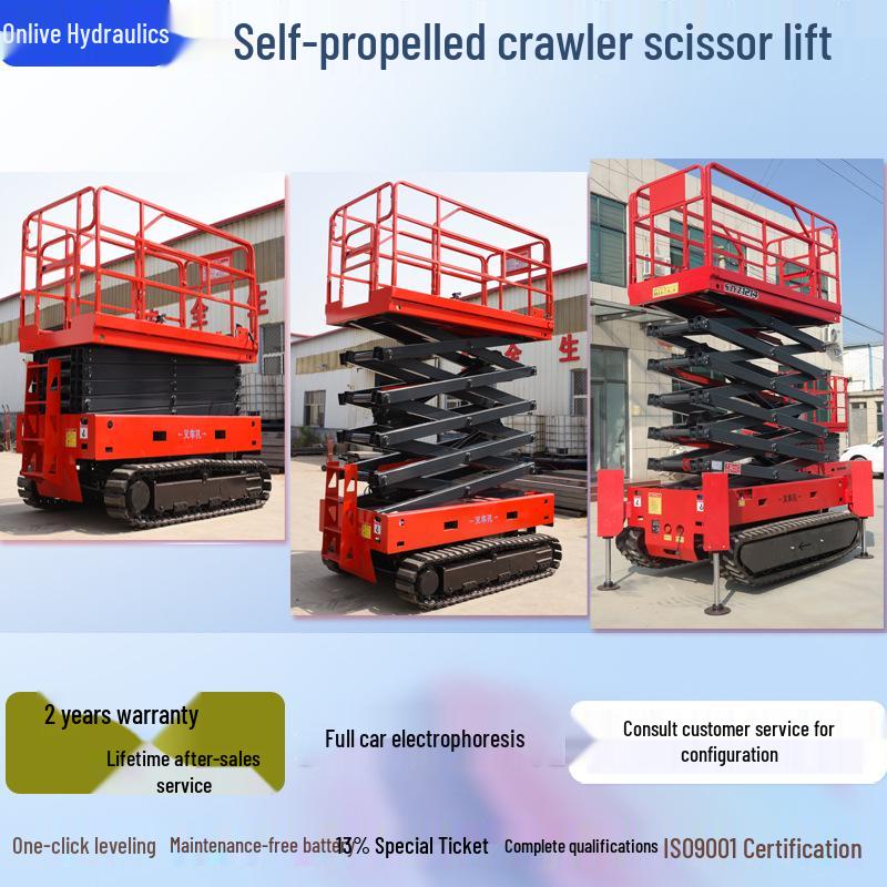 Self-Propelled Hydraulic Crawler Lift for High-Altitude Access