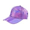Unisex PU Rainbow Changing Baseball Hat Adult Laser Hip Hop Cap Outdoor Casual Snapback Shiny Party Dressing Hat
