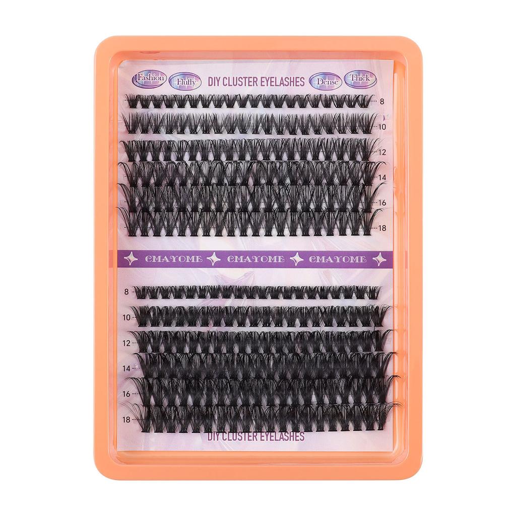 240 Clusters D Song Single Cluster False Eyelashes Natural Thick Diy Segmented Grafting Multi-Haired Eyelashes