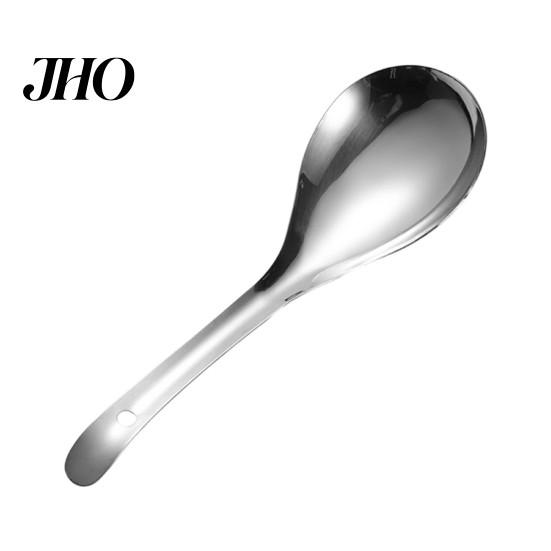 Food Grade 304 Stainless Steel Spoon Large Serving Thickened Deep Dinner Spoons for Rice Soup Mirror Polished Kitchen Utensil Home Restaurant Buffet