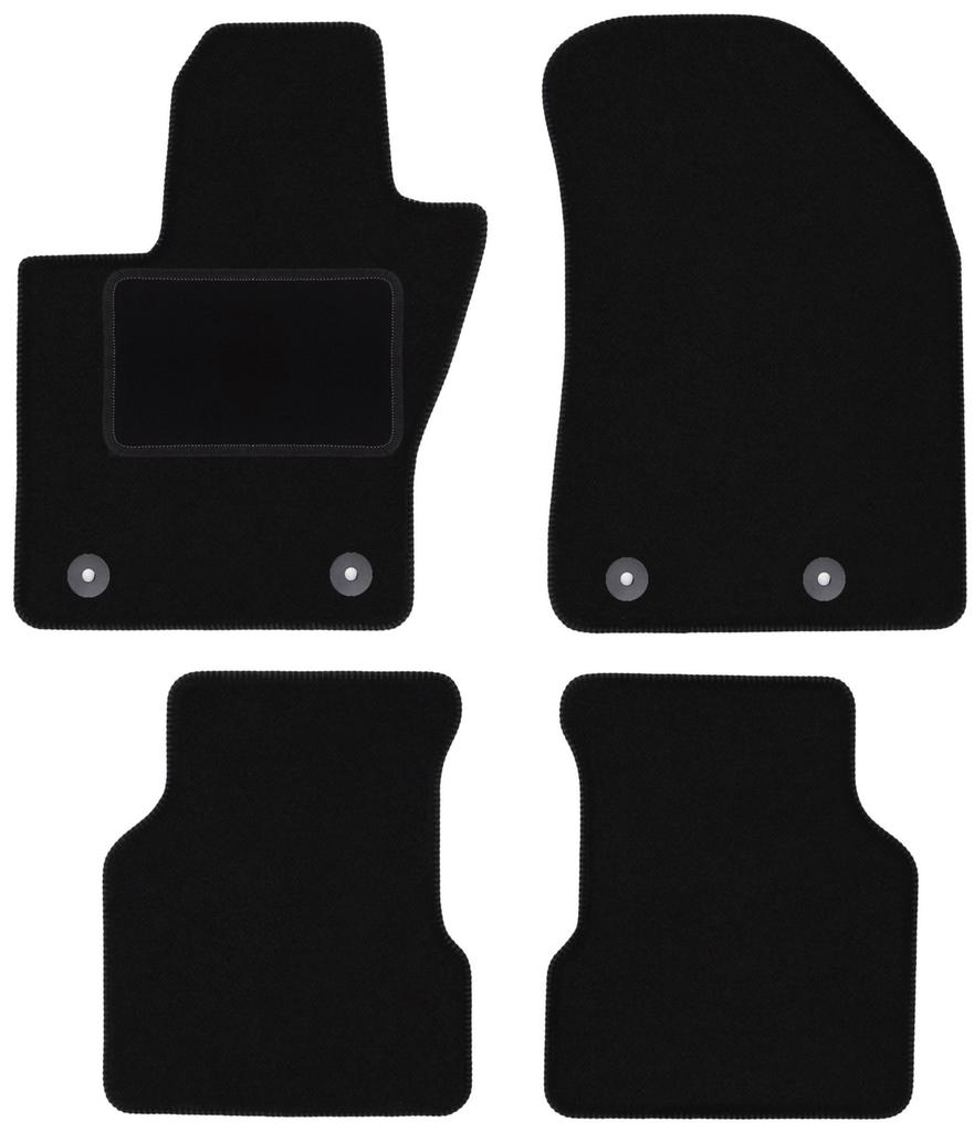 Tappetini in velluto nero per: Jeep Compass II MP SUV (2017-)