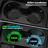 For Volvo S937 Colorful LED For Volvo S60 S90 V70 V60 R Design Logo Car Water Cup Mat Drink Holder Coaster Light Decorative Accessories