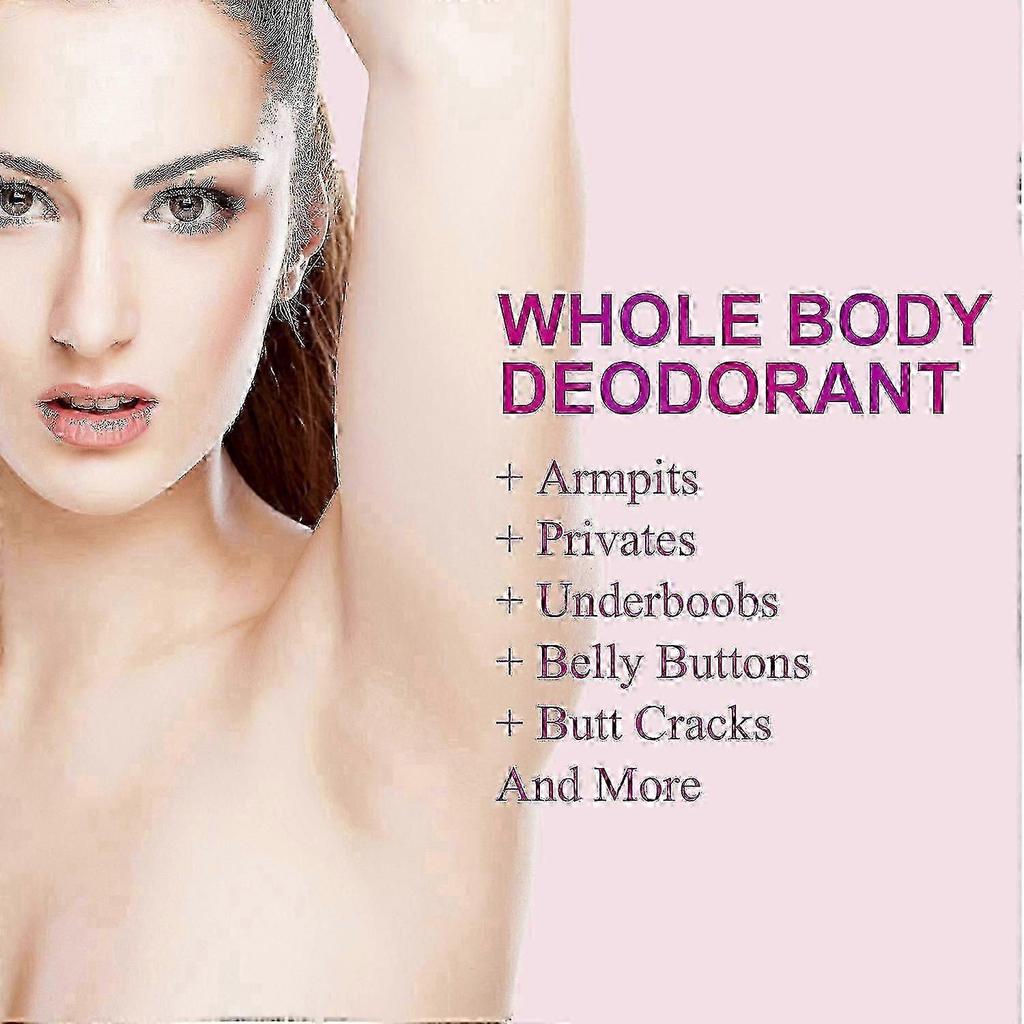 Natural Deodorant Stick, 1pcs Rose & Bergamot 72Hr Long Lasting Odor Control Wetness Relief