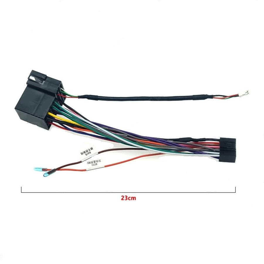 For Hyundai Kia Stereo 16-PIN Wiring Harness Plug Connector Power Cable Adapter