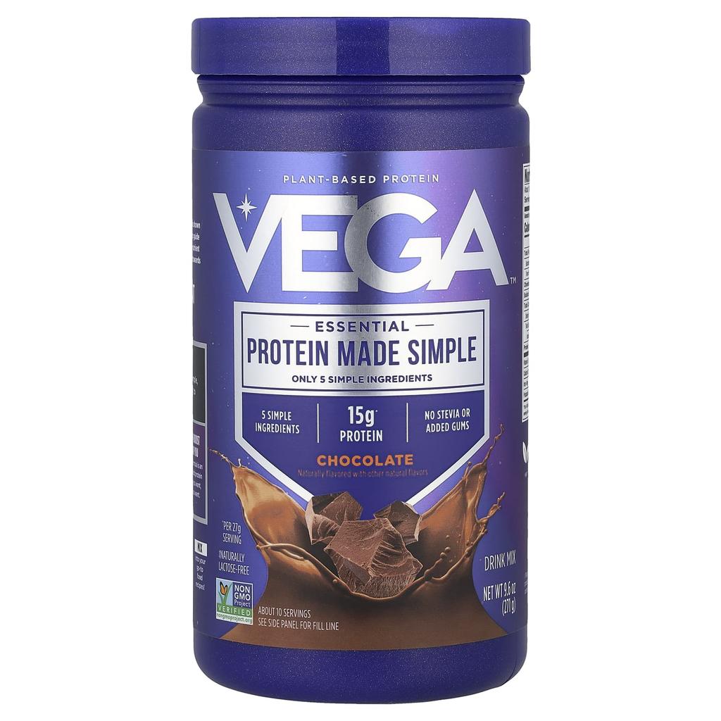 Plant Protein, Essential Made Simple, Chocolate, 271G(9.6Oz)
