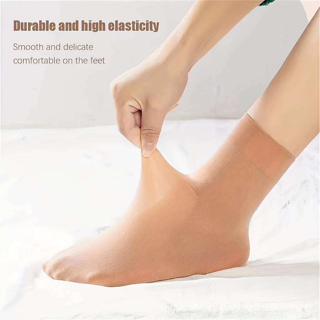 Dicke Strümpfe Frühling und Sommer Dicke kurze Strümpfe Dünne elastische atmungsaktive Socken Damen-Mittelrohrsocken