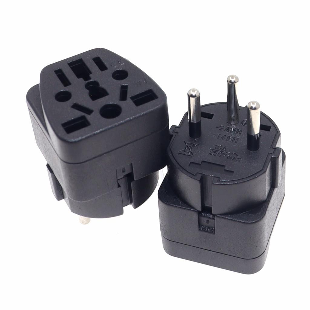 Universal Israe IL Plug Adapter 3 Pin EU Euro AU US UK To Israel Travel Adapter Electric Power Cord Charger Socket Outlet 10A