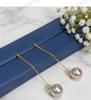 S925 Sterling Silver Pearl Dangle Earrings - Fashionable Temperament Studs
