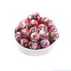 10Pcs 15mm New Silicone Beads Round Print Colorful Spacer Beads Food Grade  Baby Nursing Necklace Pacifier Chain Teether Toys