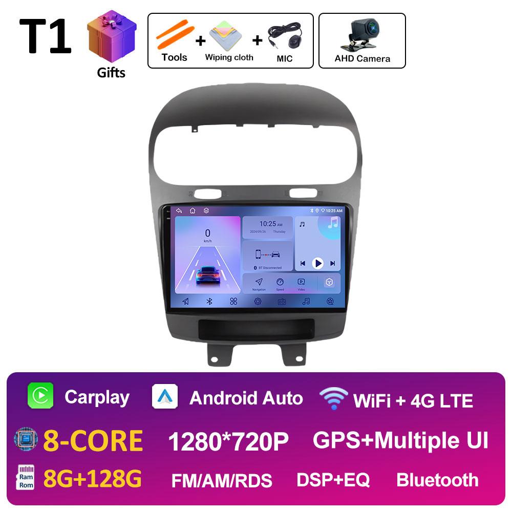 Android Smart System BT For Dodge Journey Fiat Freemont Leap 2011 2012 2013 2014 - 2020 DSP Stereo Cooling Fan QLED IPS Screen