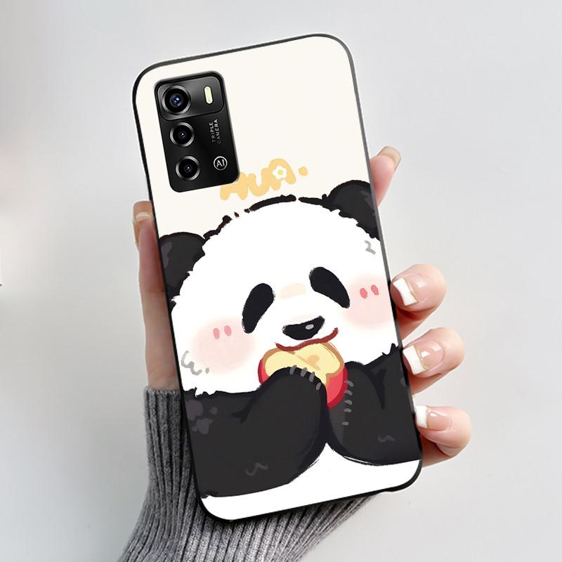 For ZTE Blade V40 Vita / V41 Smart Phone Case Luxury Cute Love Rabbit Funny Black Cover Shell Soft Silicone Protective Casing