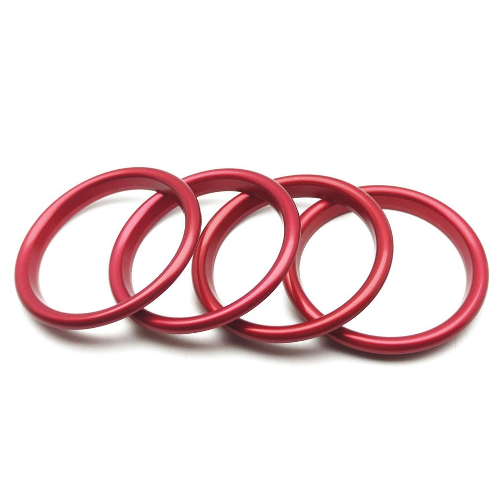 

4 Pieces Air Condition Ring Cover Decorative Refit Decoration Automobile Styling Accessories Aluminum Replacement for A3