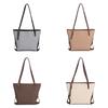 Minimalist Pu Bag For Women With Contrasting Stitching And Large Capacity For Daily Use