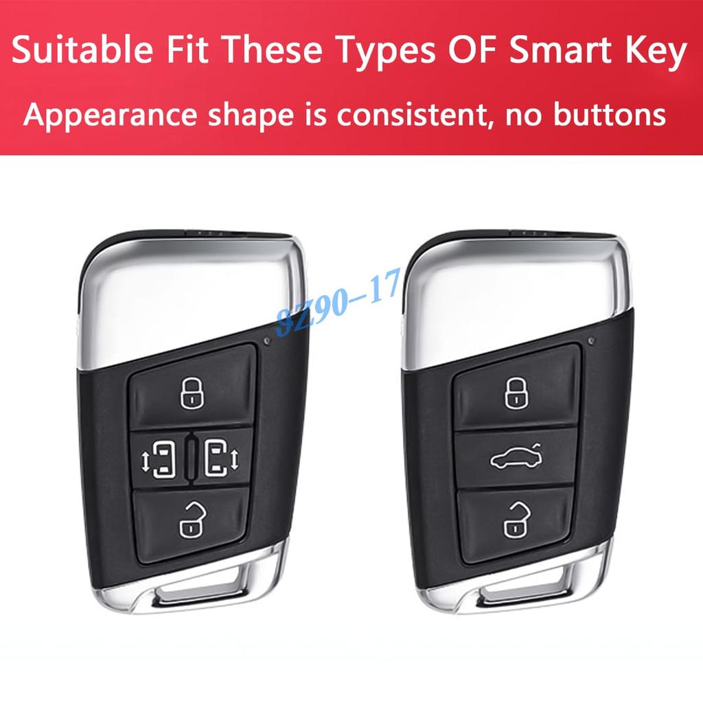 For Volkswagen Arteon Atlas Cross Sport Passat B8 Clear Fully Transparent Tpu Car Smart Key Cover Case