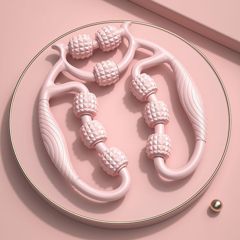 Circular Leg Massager Multi-Wheel Deep Tissue Roller for Thighs Calves Muscle Relief Portable Yoga Fitness Tool Home Gym Recovery Equipment