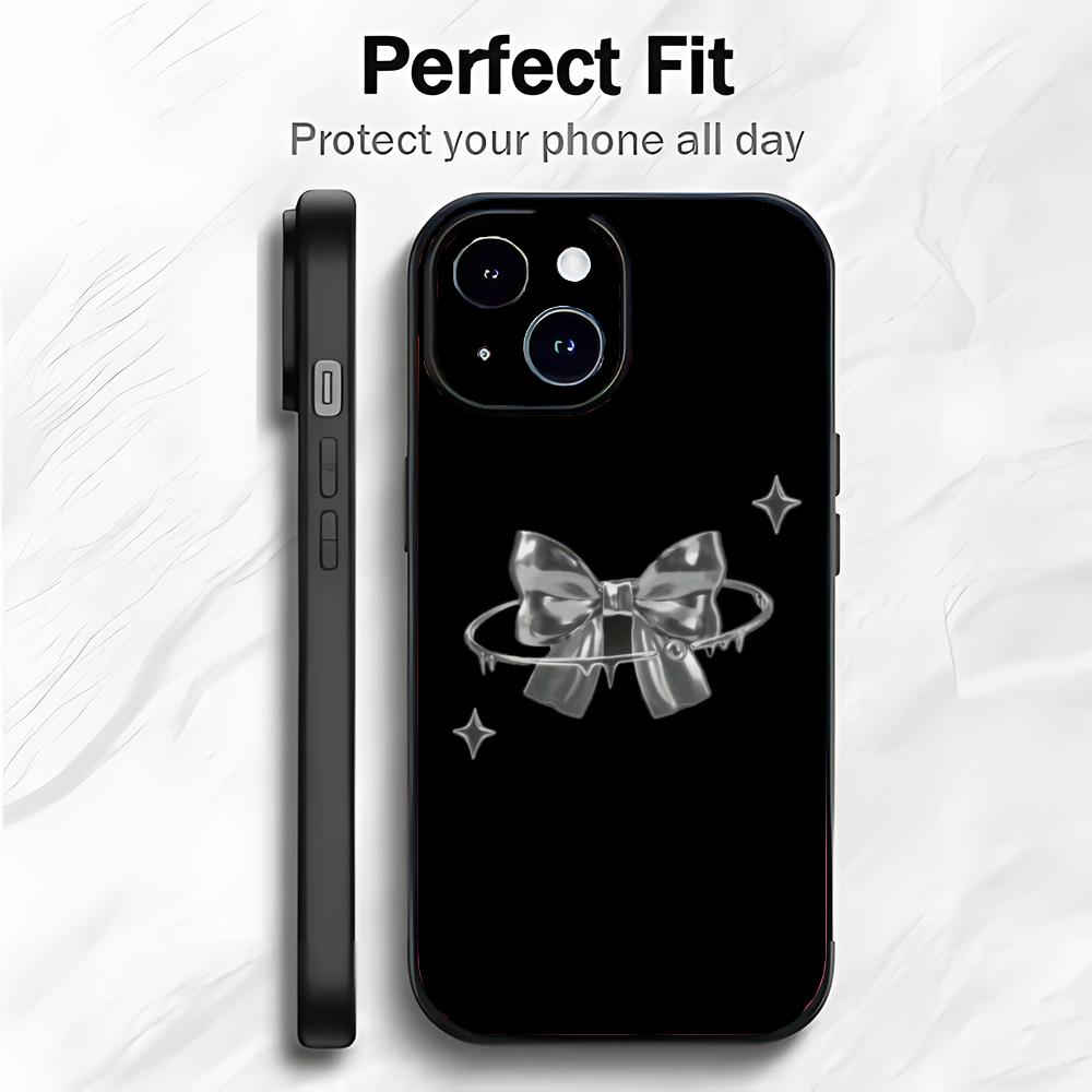 Bow Elegant Cute Accessory Art Phone Case Phone Case Soft Packaging Lightweight For iPhone17 16 15 14 13ProMax