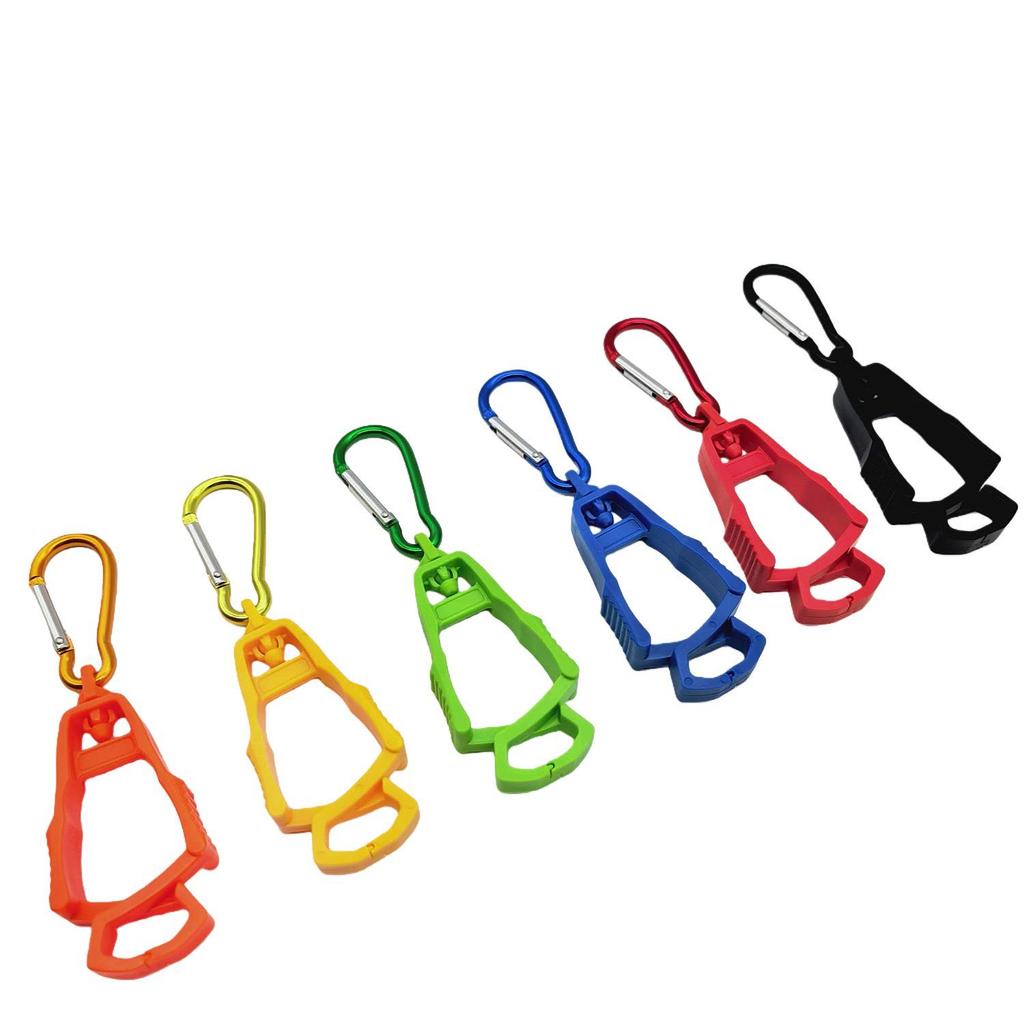 Multi-Functional Outdoor Carabiner Clip with Anti-Loss Buckle for Gloves & Hats