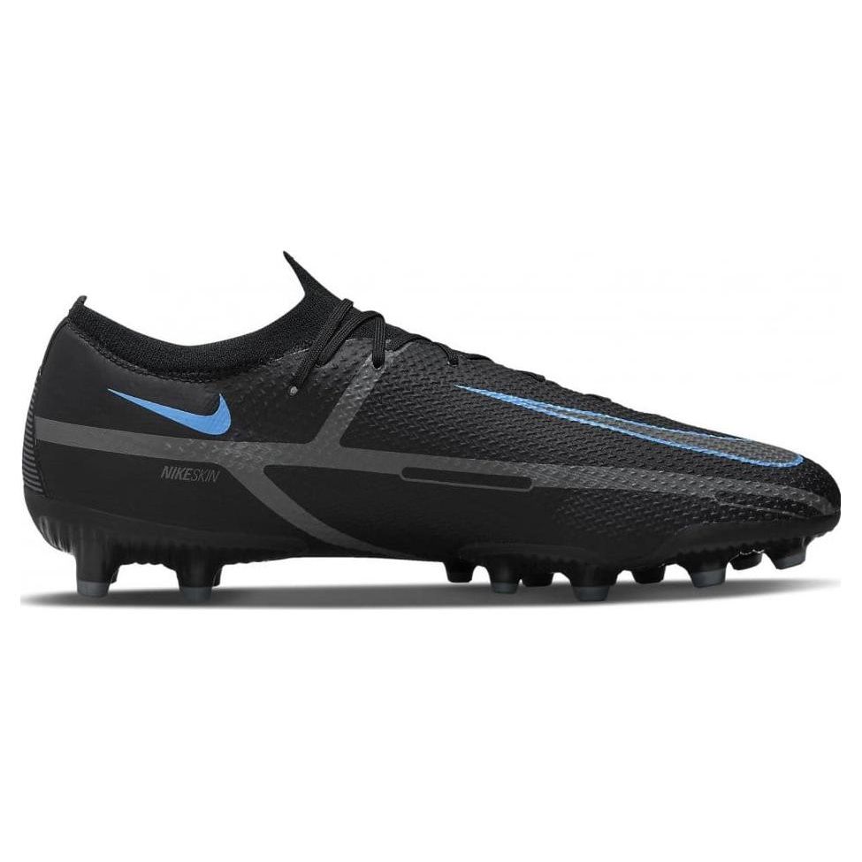 Nike Zapatos de Fútbol Phantom GT 2 AG Pro Low Césped Artificial Hombre Zapatos de Fútbol Negro Azul DC0760-004