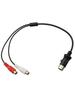 Auto-Audio für Cinch auf 13-Pin-Kabel AUX-Audio-Adapter, für Kenwood CD-Player Neu