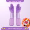 Silicone Dishwashing & Pet Care Gloves: Anti-Scratch, Thickened, Multi-Use, Extended Design