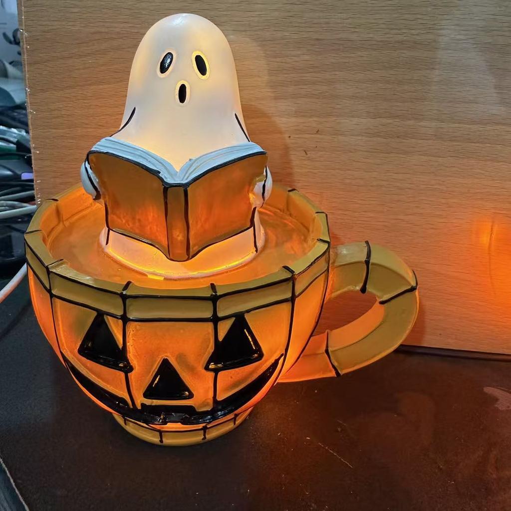 Witch Lamp Halloween Decorative Accessory Witch Table Lamp