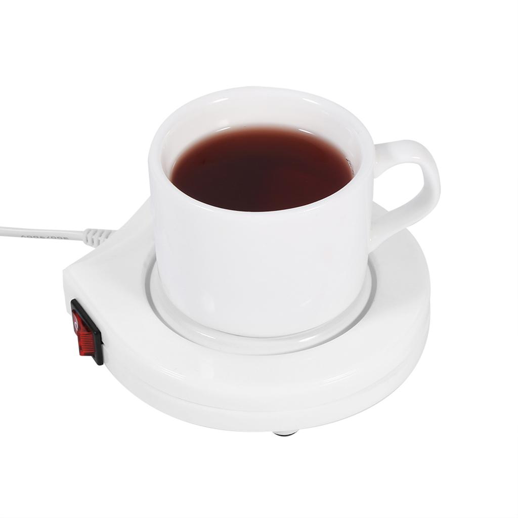 , Electric Cup Warmer Hter Pad Coffee T Milk Mug for T Milk Soup with Low Power Consumption, Light Weight Portable Mug Warmer Mat fo