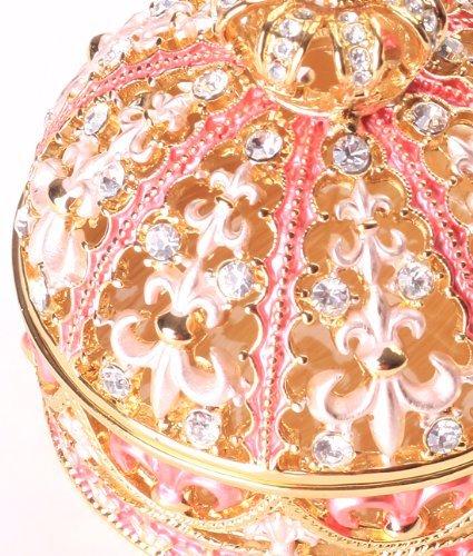 Piearth, the leading brand of crystal jewelry boxes, <Crown (Pink)> Jewelry Box [Pierce Direct Shop]