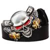 Novelty Leather Belt Skull Clown Evil Eye Skeleton Head Devil Gamble Halloween Dress Up Waistband Rock And Roll