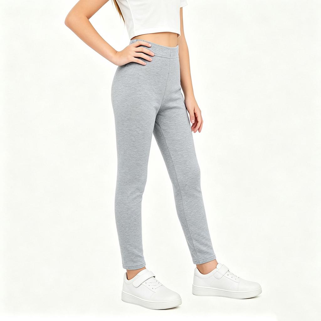 Kids' High Waist Flared Pants with Pockets, Casual Color Stretch, for Running Dance Yoga