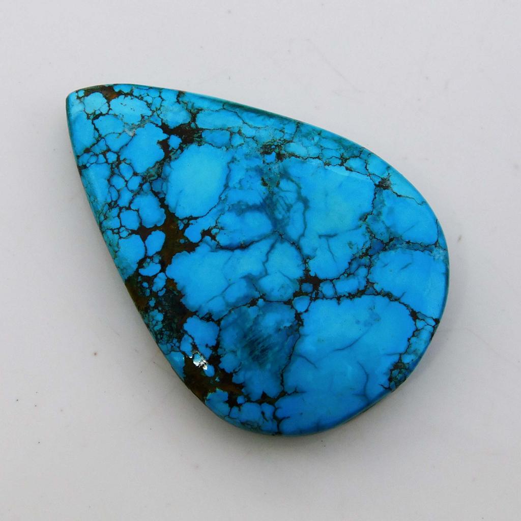 Pear Cut Natural Blue Turquoise 62.80 Ct Loose Gemstone Jewelry Making