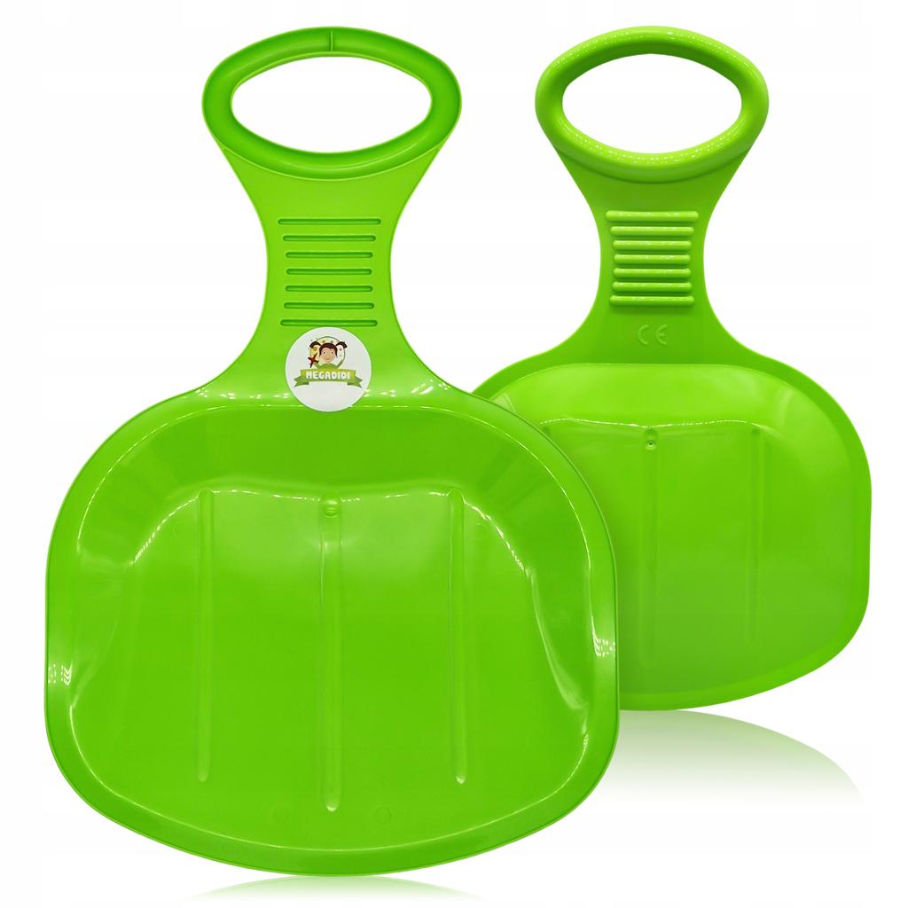 Ślizg Na Śnieg Jabłuszko Do Zjeżdżania Sanki Xl Solidne 51 Cm Zielony