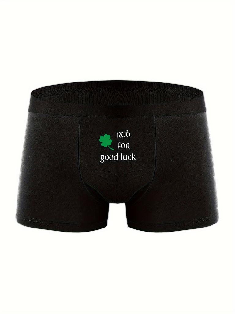 Varsbaby Męska bielizna ze śmiesznym wzorem z nadrukiem I Love My Boyfriend