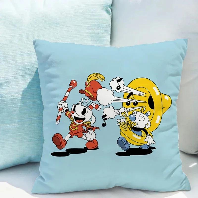 Chair Cushion Cover  C-cuphead Fall Decor Decorative Pillows for Sofa Pillowcases x Pillowcase  Pillow Hugs Covers