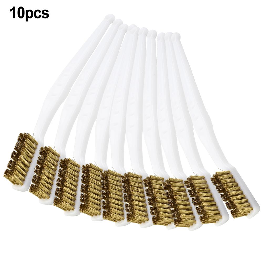 10pcs Wire Brush Brushes Cleaning Brush Industrial