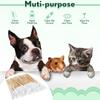 Eyxformula Ohrenreinigungsstäbchen für Hunde, professionell, 12 cm lange Bambusstäbchen, lange Wattestäbchen mit extra langer Baumwolllösung zur Reinigung der Hundeohren