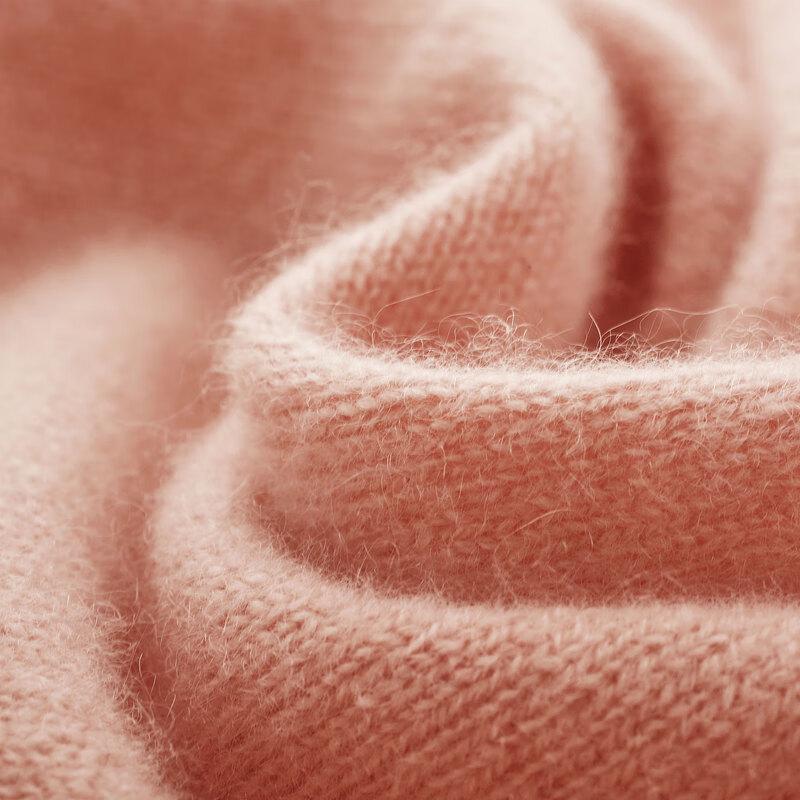 Zhaojun Women's Thickened Cable Knit Cashmere Cardigan