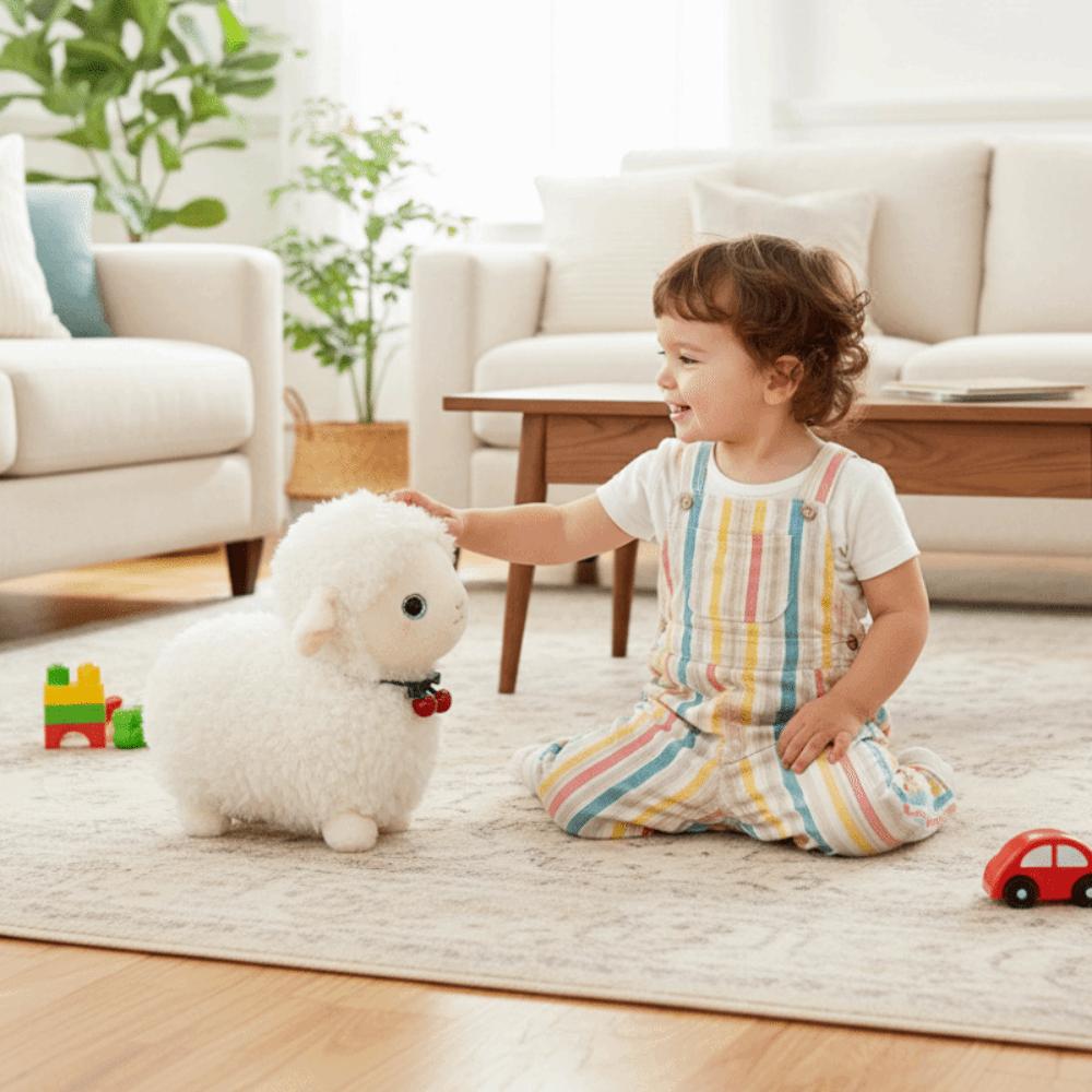 Cartoon Sheep Doll Plush Toy Simulation Animal Fluffty Doll Little Sheep Doll  Christmas Toy