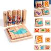 Wooden Alphabet Blocks Puzzle Set For Early Learning With Diy Fun For Kids