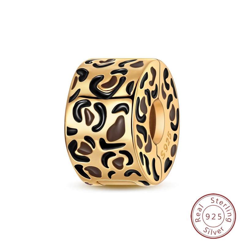 Gilded Elegant 925 Silver Leopard Butterfly Firefly Charms Beads Fit Bracelet DIY Wedding Party Fine Jewelry Gift