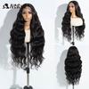 Noble Synthetic Lace Front Wigs For Women 32 inch Body Wave Ombre Brown Blonde Lace Wig Highlight Cosplay Wigs Heat Resistant