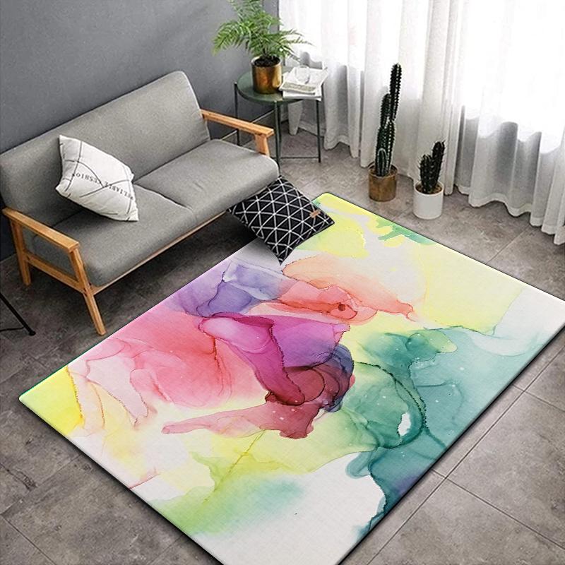 

Модный цветной ковер для гостиной, нескользящий коврик для ванной комнаты, уличный коврик, портативный легкий коврик для пикника, коврик для декора спальни 40cm by 60cm