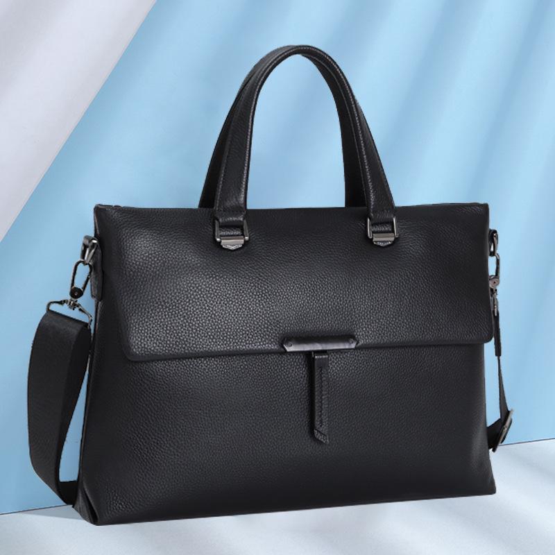 

Мужской портфель из натуральной кожи: Высококачественная, вместительная деловая сумка