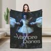 Soft Warm Blanket Decorative The Vampire Diaries Bedding Throws  Flannel Bedspread For Couch Bed Pattern Sofa Bed Cover
