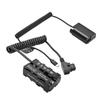 D-Tap To Dual-sided NP-F550 Dummy Battery + Type-C To DMW-DCC17 Dummy Battery Coiled Cable DC